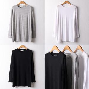 [강물처럼]위쉬몰 WJ 실키라운드넥긴팔티(I112H502) 빅사이즈 (3