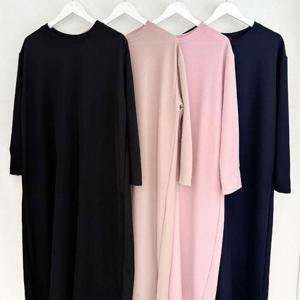 [강물처럼]빅사이즈라운드원피스 T653L501 트라이엥글끈배색원피