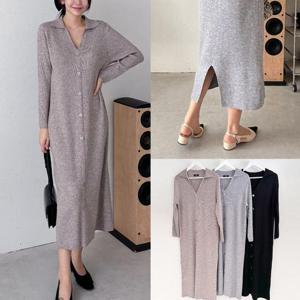 [강물처럼]위쉬몰 AR 센서카라골지롱원피스(T665H501) 빅사이즈