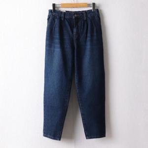 [강물처럼]아이우먼 데님핀턱기모배기팬츠 LOF803M501 빅사이즈