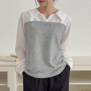 [강물처럼]아이우먼 와이탑뷔스티에블라우스 GOT682M501 빅사이