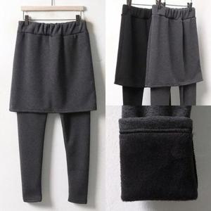 [강물처럼]위쉬몰 IN 융털가득치마레깅스(3623H501) 빅사이즈 (2