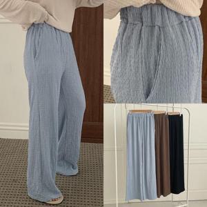 [강물처럼]위쉬몰 MO 칠링플리츠와이드팬츠(S058H405) 빅사이즈