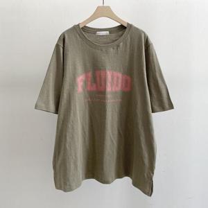 [강물처럼]아이우먼 바이브루즈핏면반팔티 SMS050M405 빅사이즈