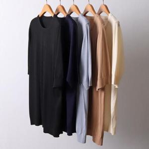 [강물처럼]빅사이즈사랑해요 I631L405 베이직실크니트반팔티 AP