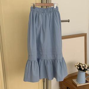 [강물처럼]아이우먼 러버스티어드롱스커트 MOS026M405 빅사이즈