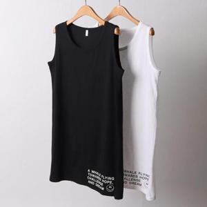 [강물처럼]빅사이즈사랑해요 D776L404 플라잉스마일롱나시 MN (1