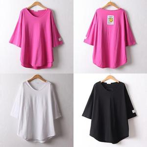 [강물처럼]위쉬몰 RI 스마일패치반팔티셔츠(D350H404) 빅사이즈