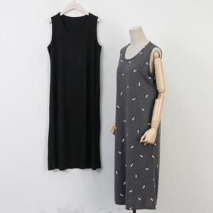 [강물처럼]아이우먼 캐릭터나염나시원피스 MN0339M404 빅사이즈