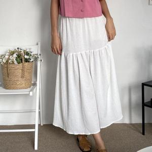 [강물처럼]아이우먼 티어셔링언발스커트 YPQ942M404 빅사이즈 (1