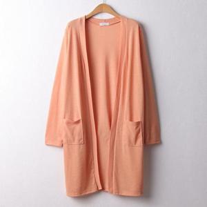 [강물처럼]아이우먼 시나몬포켓롱가디건 OLD197M404 빅사이즈 (1