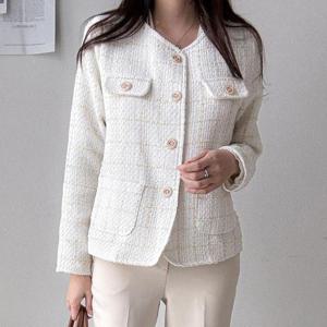 [강물처럼]아이우먼 지니트위드싱글숏자켓 BNQ865M404 빅사이즈