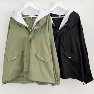 [강물처럼]빅사이즈사랑해요 Q864L404 더블레이어후드사파리 BN