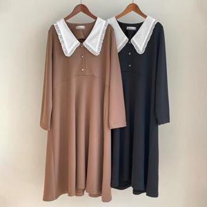 [강물처럼]빅사이즈사랑해요 P109L404 레이스카라단추원피스 IR