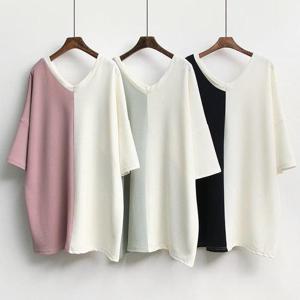 [강물처럼]빅사이즈사랑해요 C834L403 플레인브이스판5부티 IL (