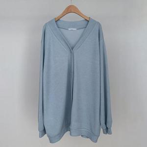 [강물처럼]아이우먼 허밍터치브이넥가디건 RDQ715M403 빅사이즈