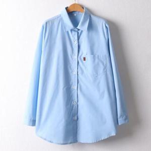 [강물처럼]아이우먼 모던원포켓오버핏남방 MNI342M403 빅사이즈