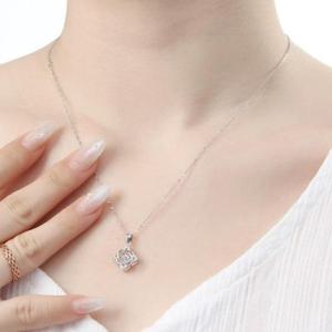 [패션] 비쥬홀릭 실버925 백금도금 큐빅 안젤라 목걸이