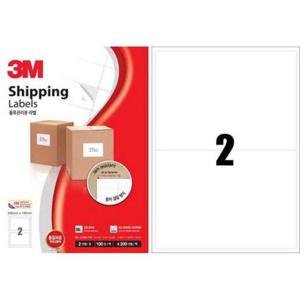 [문구/오피스] 3M 일반형 물류관리용 라벨 21302/2칸/100매