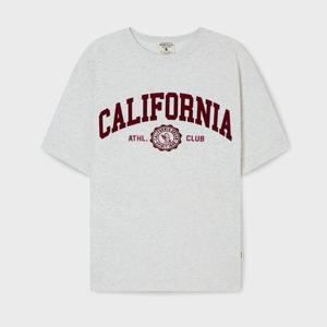 [후아유] California Lettering T-shirt(Over Fit) WHRAG2322U