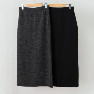 [강물처럼]빅사이즈사랑해요 C373L402 골지트임니트롱스커트 LD