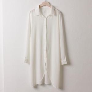 [강물처럼]아이우먼 유라인롱블라우스 HG0407M402 빅사이즈 (134