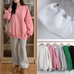 [강물처럼]위쉬몰 BU 무지양기모박스맨투맨(T636H501) 빅사이즈