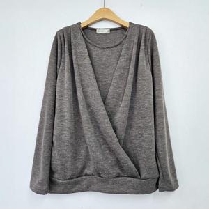 [강물처럼]아이우먼 인챈딥브이랩라운드티 NBT187M501 빅사이즈