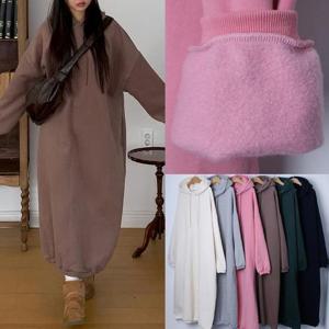 [강물처럼]위쉬몰 BU 무지양기모후드원피스(T633H501) 빅사이즈