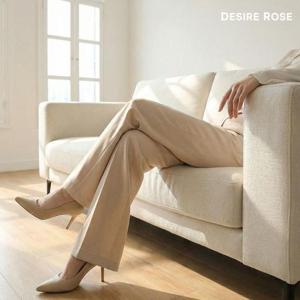 [디자이어로즈][디자이어로즈] 키작녀 슬림스판 부츠컷 슬랙스 (