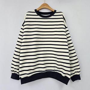 [강물처럼]아이우먼 모모라운드단가라맨투맨 EMT248M501 빅사이