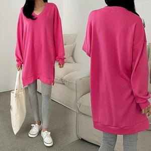 [강물처럼]위쉬몰 IL 브이넥언발트임롱티(G319H501) 빅사이즈 (2