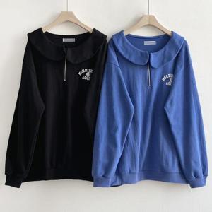 [강물처럼]빅사이즈사랑해요 Q620L402 벨리반넥동글카라긴팔티 Z