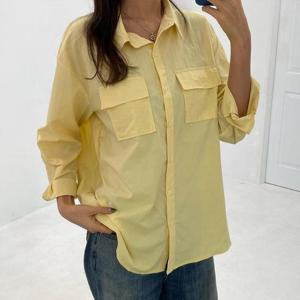 [강물처럼]아이우먼 투포켓멜로디카라셔츠 YPQ628M402 빅사이즈