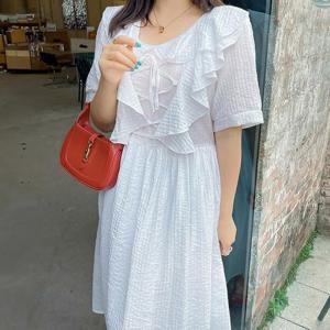 [강물처럼]아이우먼 프렌치시크셔링원피스 DKJ954M402 빅사이즈