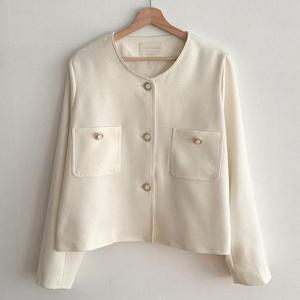 [강물처럼]아이우먼 뮤즈노카라라운드자켓 GOQ649M402 빅사이즈