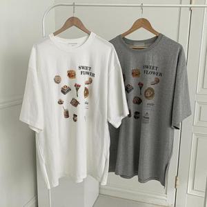 [강물처럼]빅사이즈사랑해요 Q642L402 딜리셔스나염박스롱티 MO