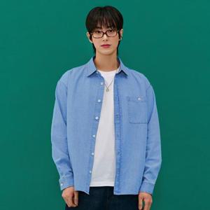 체이스컬트 동백01 공용 데님 포켓 셔츠 EARU5432B0D