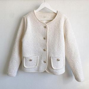 [강물처럼]아이우먼 골디버튼트위드자켓 BNP986M402 빅사이즈 (1