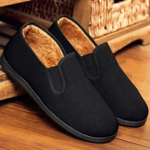 패션방한화 겨울 스니커즈 로우 남자 올블랙 기모 밴딩