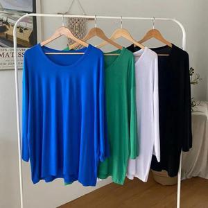 [강물처럼]빅사이즈사랑해요 Q552L402 디바실키스판루즈긴팔티 R