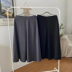 [강물처럼]빅사이즈사랑해요 Q554L402 로맨틱핀턱A라인스커트 RA