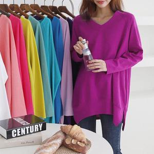 [강물처럼]위쉬몰 BQ 보보브이넥루즈롱티(8301H402) 빅사이즈 (1