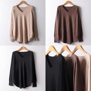 [강물처럼]위쉬몰 AP 브이넥밑라운딩니트티(F757H402) 빅사이즈