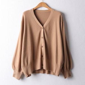 [강물처럼]아이우먼 심플루즈퍼프가디건 APF394M402 빅사이즈 (1