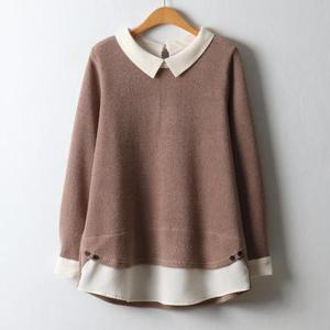 [강물처럼]아이우먼 퍼스트레이어드블라우스 OLJ642M402 빅사이