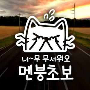너무 무서워요 멘붕초보 / 자동차스티커 초보운전