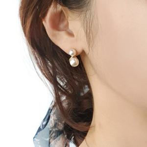 [바이진주리본] 우아한 진주 귀걸이 귀찌E