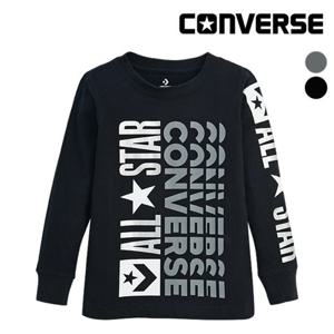 [컨버스] 로고 리믹스티셔츠L EOF11QTS54 (키즈)