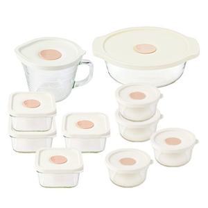 글라스락 렌지쿡 8종+2종 세트(햇밥용기4개+큰햇밥용기4개+볶음밥용기1개+계란찜용기 1개)